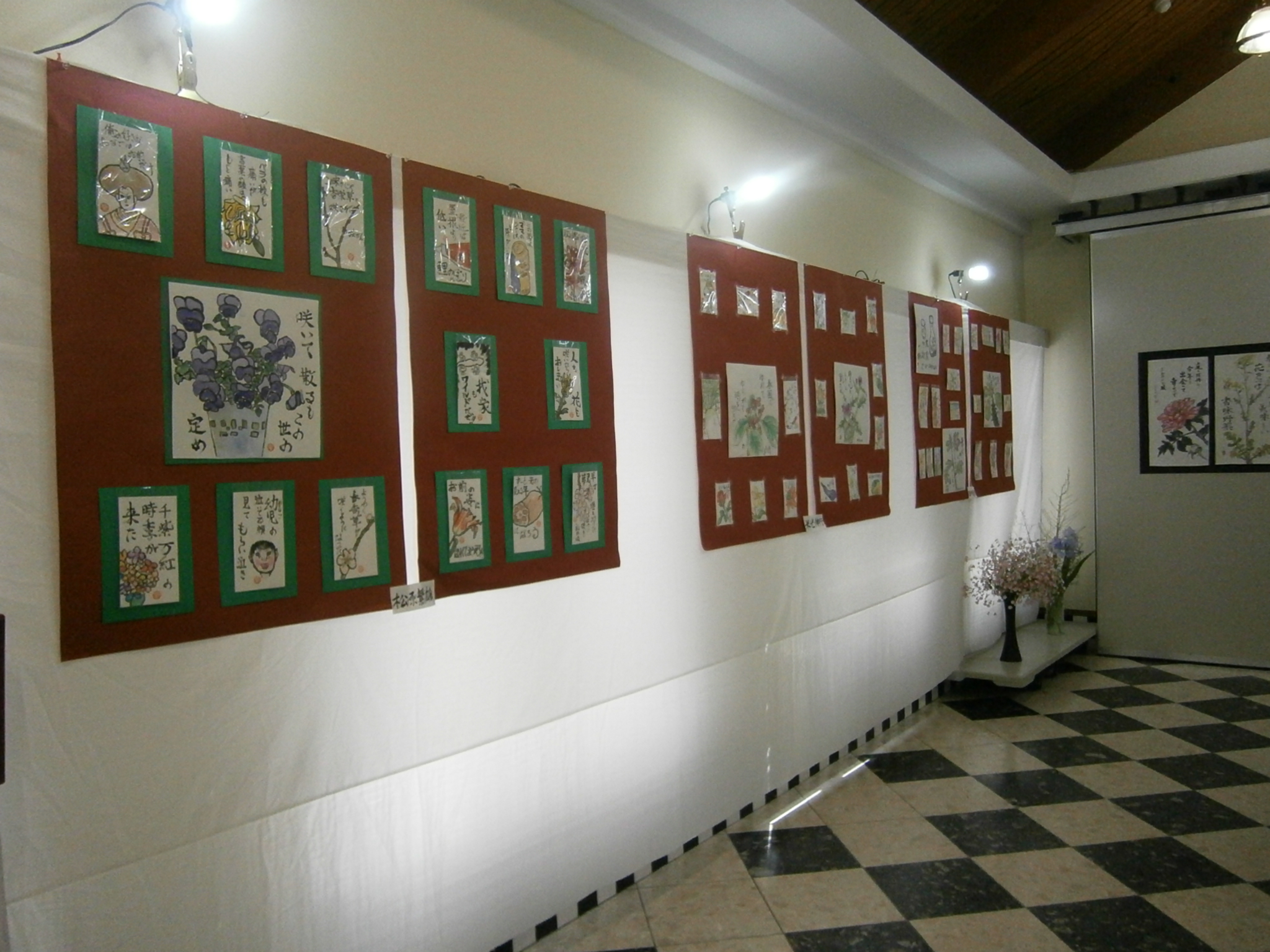 ちょっと大きな絵手紙展 山口県 総合ビルメンテナンス ビークルーエッセのブログ